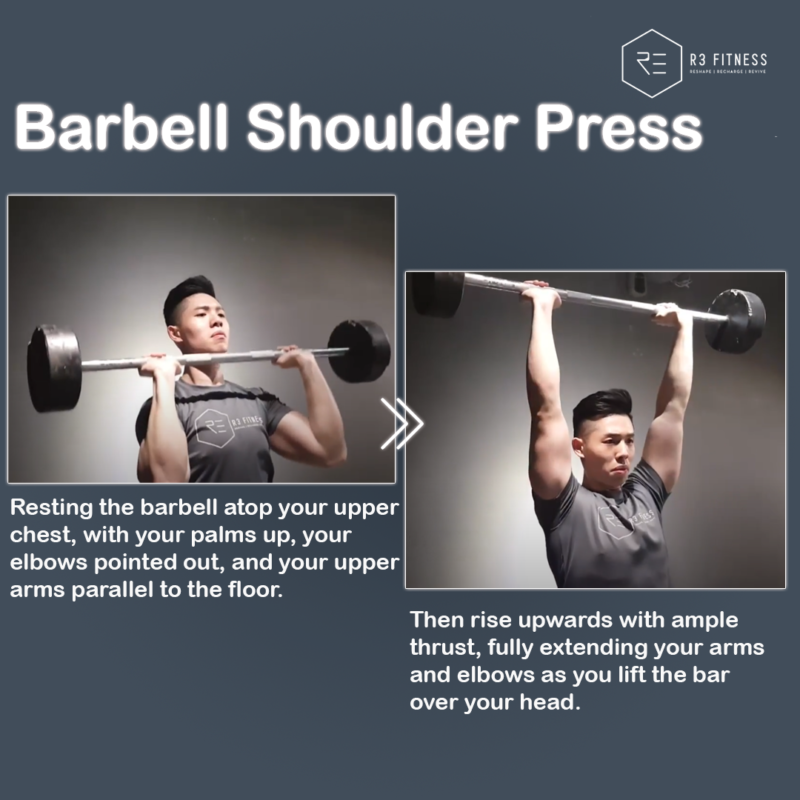 barbell shoulder press-shoulder workout