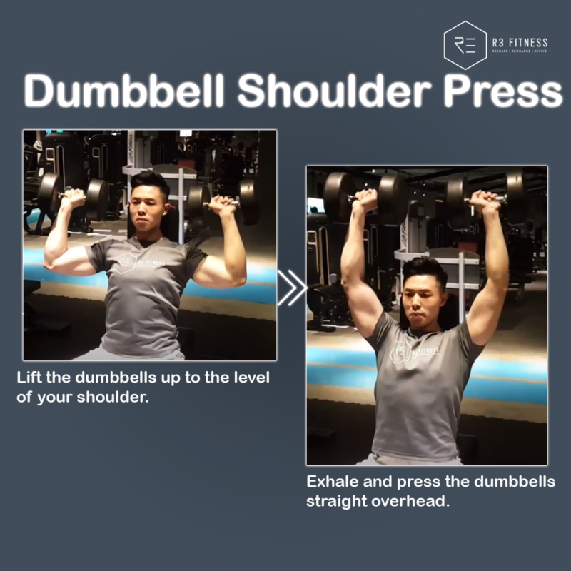 dumbbell shoulder press-shoulder workouts